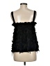 Waverly Grey 100% Polyester Black Sleeveless Blouse Size M - photo 2