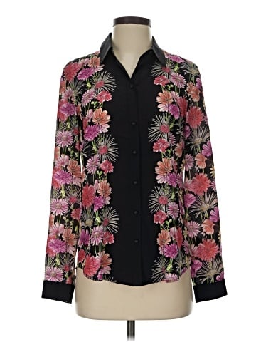 Robert Graham Long Sleeve Silk Top (view 1)