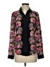 Robert Graham 100% Silk Floral Black Long Sleeve Silk Top Size S (estimated) - photo 1
