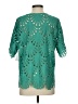 QVC Teal Green Short Sleeve Blouse Size S - photo 2