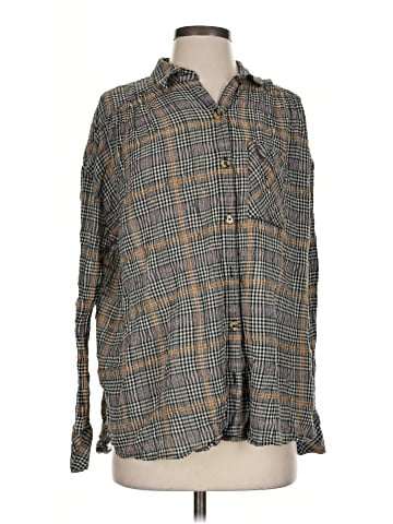 Free People Long Sleeve Button-Down Shirt (view 1)