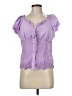Shein Purple Short Sleeve Blouse Size 8 - 10 - photo 1