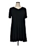 Unbranded Solid Black Casual Dress Size XL - photo 1