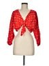 Zara Red 3/4 Sleeve Blouse Size M - photo 1