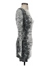 Bebe Silver Cocktail Dress Size XXS - photo 4