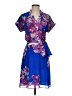 Eliza J 100% Polyester Floral Blue Casual Dress Size 4 - photo 1