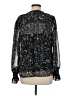 INC International Concepts 100% Polyester Black 3/4 Sleeve Blouse Size M - photo 2