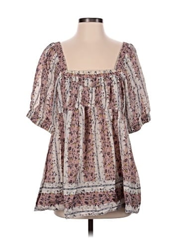 Free People Short Sleeve Blouse (view 1)