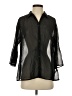 Fashion Bug Black 3/4 Sleeve Blouse Size S - photo 1