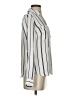 Candie's Stripes Silver Long Sleeve Blouse Size XS - photo 4