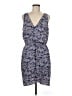Gap Outlet 100% Polyester Print Blue Casual Dress Size M - photo 1