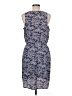 Gap Outlet 100% Polyester Print Blue Casual Dress Size M - photo 2