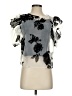 Amanda Uprichard 100% Polyester Gray Short Sleeve Blouse Size S - photo 1
