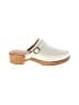 RE/DONE 100% Calf Leather White Brown Mule/Clog Size 9 - photo 1