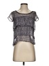 American Eagle Outfitters Gray Short Sleeve Blouse Size XS - photo 1