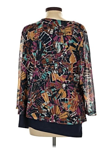 MULTIPLES 3/4 Sleeve Blouse (view 2)