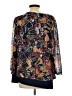 MULTIPLES Blue 3/4 Sleeve Blouse Size L - photo 2