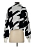 Central Park West Houndstooth Silver Pullover Sweater Size XS - photo 2