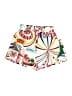 Shein Print White Shorts Size 4 - photo 1