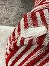 Three Dots Stripes Red Short Sleeve T-Shirt Size L - photo 8