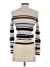 Theory Stripes Color Block Graphic Ivory Tan Turtleneck Sweater Size P (petite) - photo 2