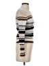 Theory Stripes Color Block Graphic Ivory Tan Turtleneck Sweater Size P (petite) - photo 4