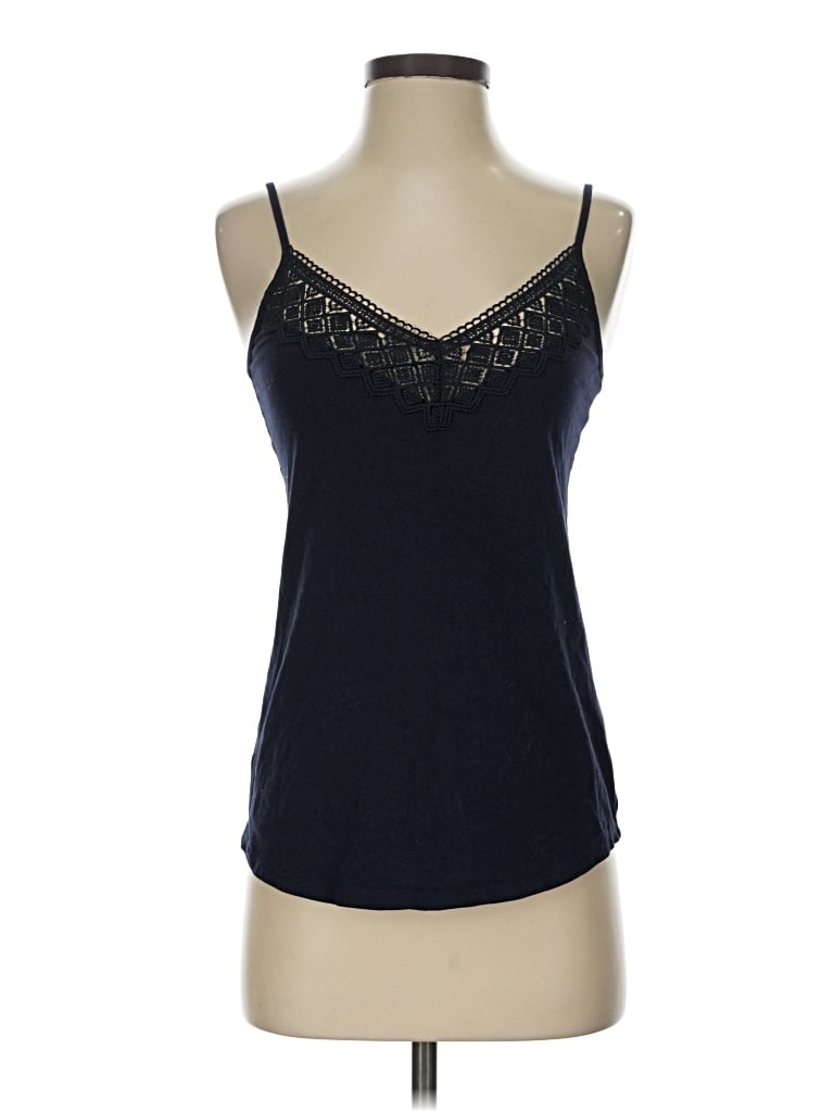 Pre-owned Ann Taylor Loft Tank Top Blue Halter Neckline Tops