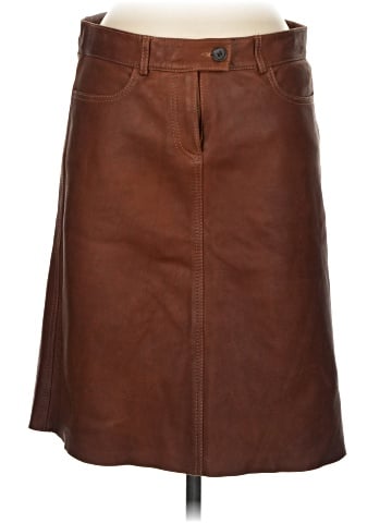 Theory Faux Leather Skirt (view 1)