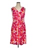 Chaps Print Pink Cocktail Dress Size XL - photo 1