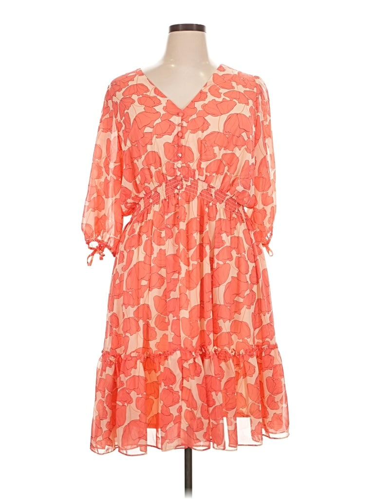 Pre-owned Taylor Casual Dress In Orange
