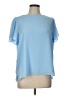 Vince Camuto 100% Polyester Blue Short Sleeve Blouse Size L - photo 1