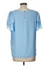 Vince Camuto 100% Polyester Blue Short Sleeve Blouse Size L - photo 2