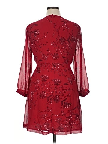 Madewell Hazelwood Wrap-Front Mini Dress in Windswept Floral (view 2)
