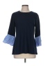 AGB Blue 3/4 Sleeve Top Size M - photo 1