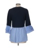 AGB Blue 3/4 Sleeve Top Size M - photo 2