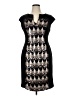 Connected Apparel Graphic Black Cocktail Dress Size 14 - photo 1