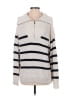 Zara Stripes Ivory Pullover Sweater Size M - photo 1