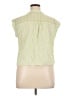 EMALINE 100% Rayon Green Sleeveless Button-Down Shirt Size XL Petite - photo 2