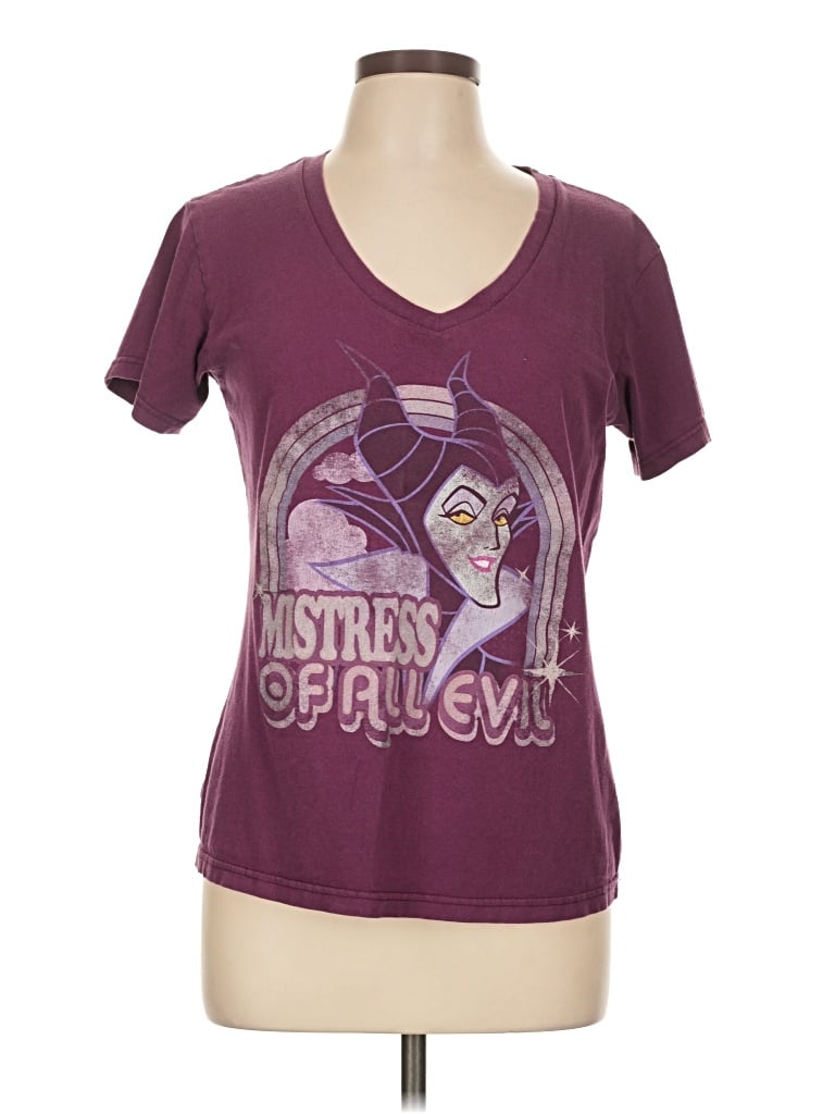 Pre-owned Disney Store Short Sleeve T-shirt In Purple