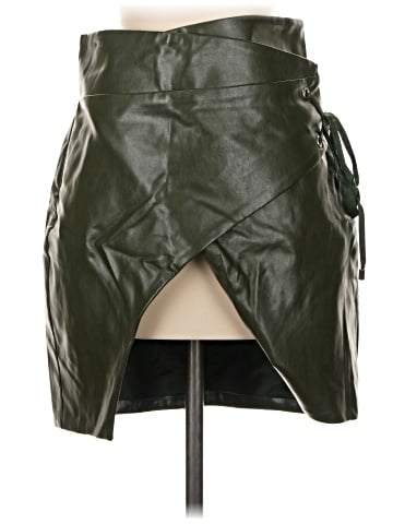 Majorelle Faux Leather Skirt (view 1)