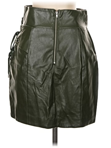 Majorelle Faux Leather Skirt (view 2)