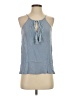 Buttons Blue Tank Top Size S - photo 1