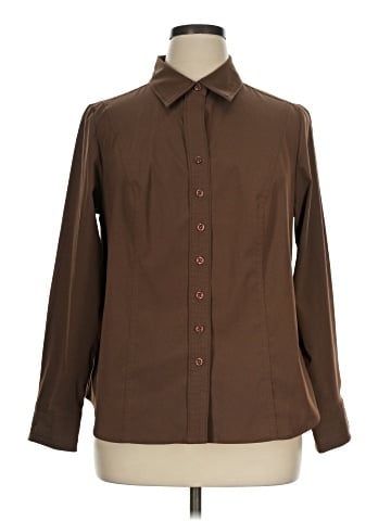 Lane Bryant Long Sleeve Blouse (view 1)
