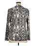 INC International Concepts Animal Print Silver Long Sleeve Blouse Size XL - photo 2