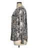 INC International Concepts Animal Print Silver Long Sleeve Blouse Size XL - photo 5