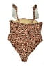 Old Navy Animal Print Brown One Piece Swimsuit Size 2X (estimated) - photo 2
