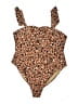 Old Navy Animal Print Brown One Piece Swimsuit Size 2X (estimated) - photo 1