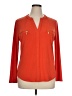 INC International Concepts Orange Long Sleeve Blouse Size XL - photo 1