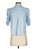Veronica Beard Blue Short Sleeve Blouse Size 0 - photo 1