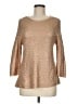 Chico's Metallic Tan Pullover Sweater Size Med (1) - photo 1